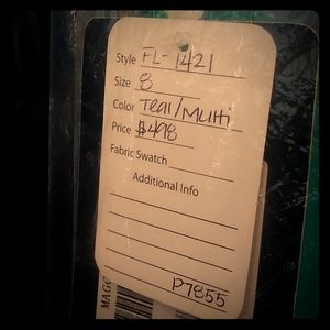 Very nice dress Teal/ multi